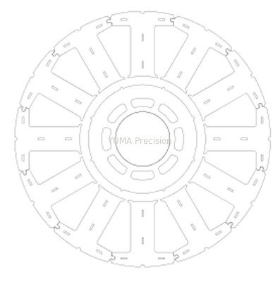 Präzisions-Laser schnitt die Bewegungslaminierungen, die Rotor-Ständer-Kern-Servoroboter-Spindel stempeln