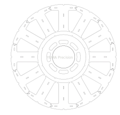 Elektromotor-Rotor-Kern für Werkzeugmaschinen-Servorotor und Ständer