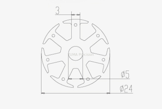 BLDC-Bewegungskern, der die Rotor-Laminierung stapelt hohe Präzision stapelt